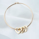 Personalized Heart Bracelets with Engraved Names for Women