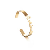 Personalized Letters Stainless Steel Bangle for Women Girls