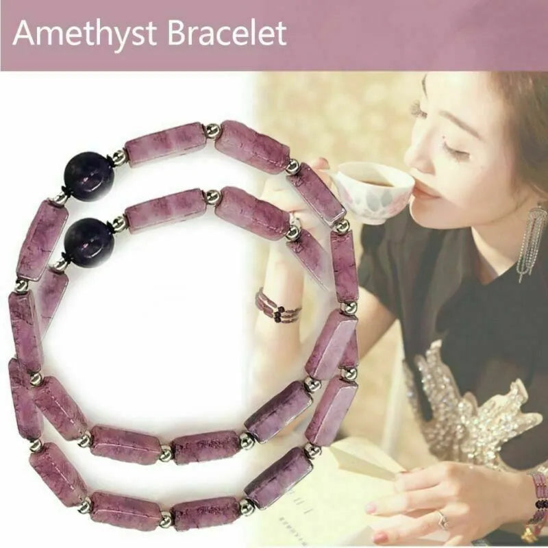 Amethyst Crystal Bangle Women's Jewelry Gift