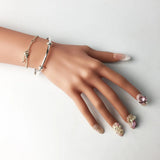 925 Sterling Silver Heart Bangle Bracelet - European Style Gift