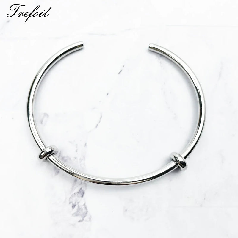 Sterling Silver Classic Charm & Beads Carrier for DIY Jewelry Making