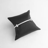 925 Silver Bangles Cord Carrier Bracelet