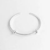 925 Silver Bangles Cord Carrier Bracelet