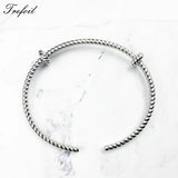 925 Silver Bangles Cord Carrier Bracelet