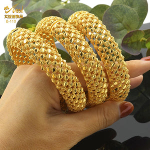 Indian Charm Bracelet Dubai 24K Plated Ethiopian African Jewelry