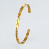 Personalized Name Bracelet Stainless Steel Bangle for Women
