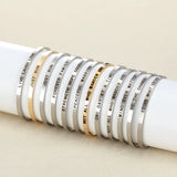 Personalized Name Bracelet Stainless Steel Bangle for Women