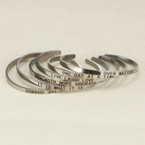 Personalized Name Bracelet Stainless Steel Bangle for Women