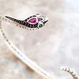 Snake Bangle in Blackened 925 Sterling Silver