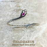 Snake Bangle in Blackened 925 Sterling Silver