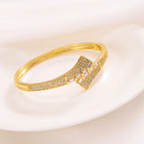 Bangrui Zircon Bangle Bracelet Micro Inlaid Zirconia Bangles