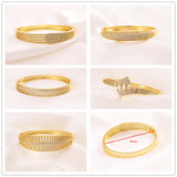 Bangrui Zircon Bangle Bracelet Micro Inlaid Zirconia Bangles