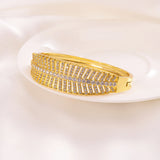 Bangrui Zircon Bangle Bracelet Micro Inlaid Zirconia Bangles