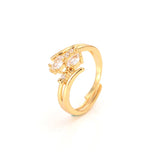 CZ Paved Engagement Ring Set Crystal Wedding Jewelry