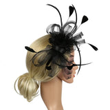 Bridal Feather Hair Pins Wedding Headband Fascinator Accessory