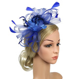 Bridal Feather Hair Pins Wedding Headband Fascinator Accessory