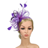 Bridal Feather Hair Pins Wedding Headband Fascinator Accessory