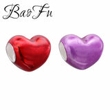 BaoFu S925 Silver Bubble Love Heart Beads Bracelet DIY Lover's Accessory