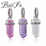 BaoFu S925 Sterling Silver Guardian Charm Crystal Bracelet DIY Bead Accessory