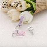 BaoFu S925 Sterling Silver Guardian Charm Crystal Bracelet DIY Bead Accessory