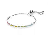 Baofu 925 Silver Bracelet Bright & Adjustable for Female DIY Jewelry