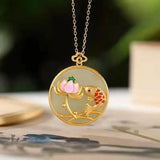 Baolili Koi Necklace National Jade Koi Ancient Inlaid Hotian Jade Pendan