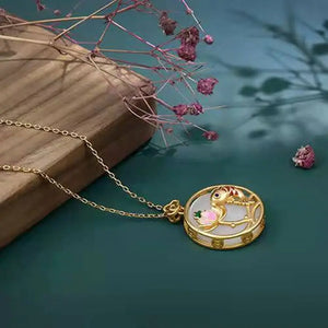 Baolili Koi Necklace National Jade Koi Ancient Inlaid Hotian Jade Pendan