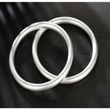 Baosteel S999 Sterling Silver French Bracelet Retro Scrub Couple Bangle