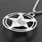 Inverted Pentagram Pendant Necklace Baphomet Satanic Occult Punk