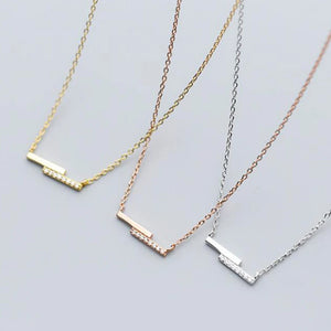 925 Silver Choker Bar Necklace for Women