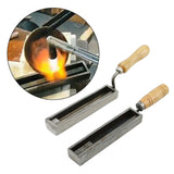 Bar Silver Ingot Casting Mold with Wood Handle