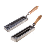 Silver Ingot Casting Mold, Wood Handle, Reversible Jewellery Silver Iron Wire