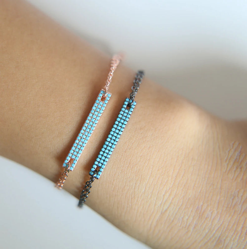 Zircon Bar Bracelet Micro CZ Bangle