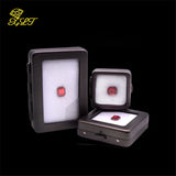 Bare Stone Display Stand Holder Gem Storage Box Metal Organizer Case