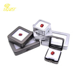 Bare Stone Display Stand Holder Gem Storage Box Metal Organizer Case