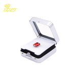 Bare Stone Display Stand Holder Gem Storage Box Metal Organizer Case