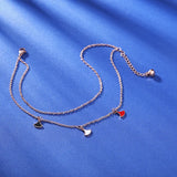 Colorful Layered Stainless Anklet Chain Beach Anckle Bracelets