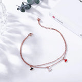 Colorful Layered Stainless Anklet Chain Beach Anckle Bracelets