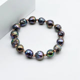 Baroque Bracelet Natural Bright Pearl Stretch Bracelet