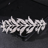 Baroque Crystal Rhinestone Flower Tiara Hairband Wedding Hair Accessory