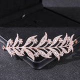 Baroque Crystal Rhinestone Flower Tiara Hairband Wedding Hair Accessory