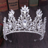 Baroque Bridal Tiara Crystal Rhinestone Crowns Tiaras Headpiece