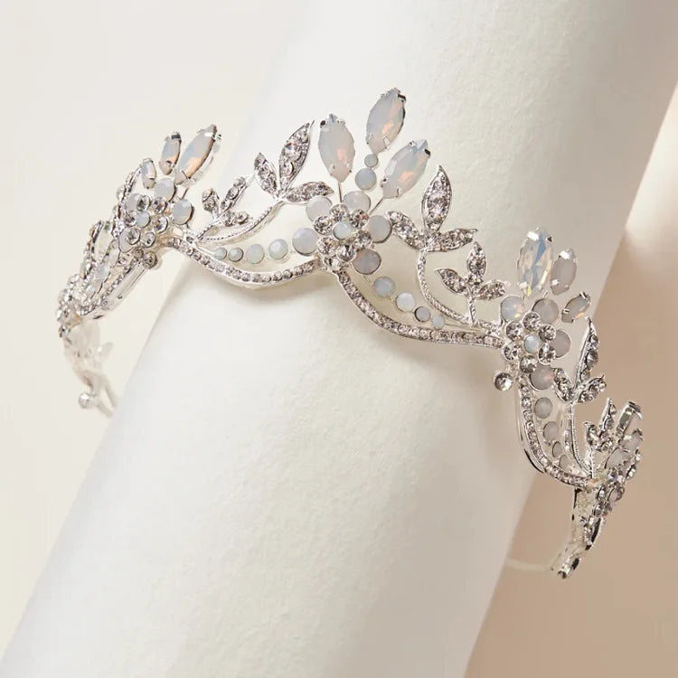 Baroque Crystal Bridal Tiaras Rhinestones Bride Crowns Party Jewelry