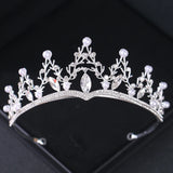 Baroque Crystal Crown Tiara Vintage Rhinestone Women Crowns And Tiaras