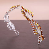 Baroque Crystal Headband Tiara for Women Bride Crown Prom Party