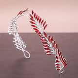 Baroque Crystal Headband Tiara for Women Bride Crown Prom Party