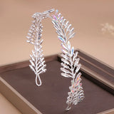 Baroque Crystal Headband Tiara for Women Bride Crown Prom Party