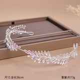 Baroque Crystal Headband Tiara for Women Bride Crown Prom Party
