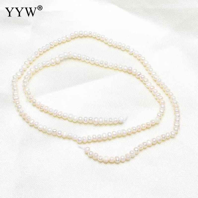 Baroque Pearl Beads Natural White 2-3mm 15.5 Inch Strand