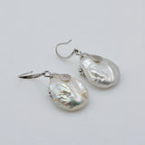 Baroque Earrings Natural Pearl Sterling Silver Earrings